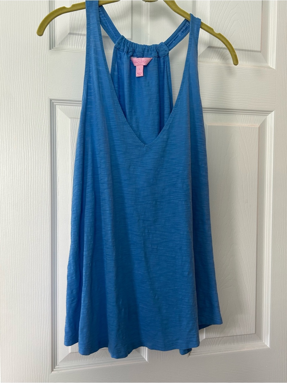 Lilly Pulitzer Blue Racerback Tank Top